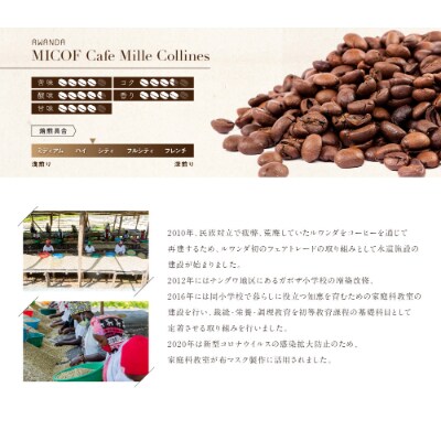 ゴールドコーヒーロースターズ　フェアトレード　ルワンダ　200g×2　粉