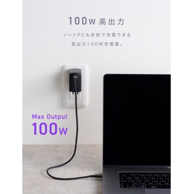 CIO USB充電器 急速充電対応 NovaPort QUAD2 100W 3C1A (ブラック)
