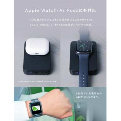 CIO モバイルバッテリーSMARTCOBY Ex02 Wireless Charger ブラック