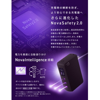 CIO モバイルバッテリーSMARTCOBY Pro PLUG2 67W3C (ブラック)