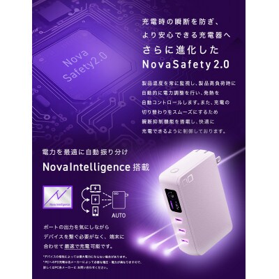 CIO モバイルバッテリーSMARTCOBY Pro PLUG2 67W3C (ホワイト)