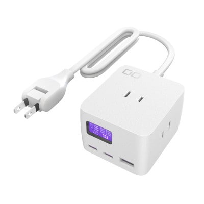 CIO 卓上 電源タップ USB付 Polaris CUBE DESK 65W ホワイト