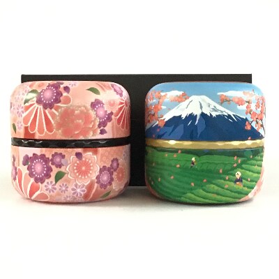 深蒸し新茶《初づみ》なつめ缶100g×2