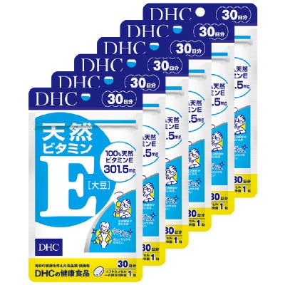 DHC天然ビタミンE[大豆]30日分6個セット