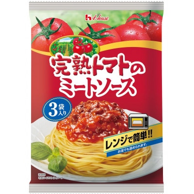 ハウス食品 レトルト 完熟トマトのミートソース　130g×18個(3食×6個)