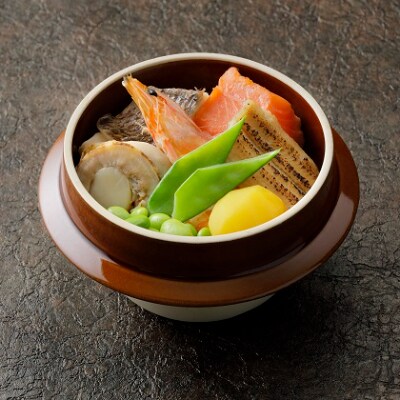本格釜めしレンチン5分 1人前2種セット【海鮮釜めし・アサリとバターの釜めし】 陶器付