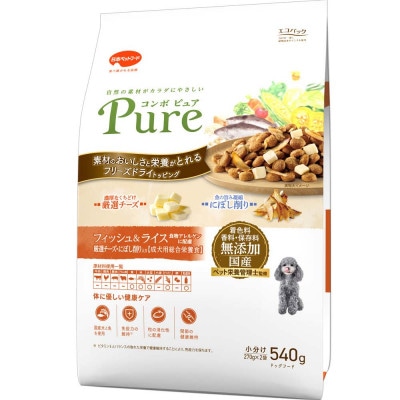 コンボ ピュア ドッグ フィッシュ&ライス 540g×12袋