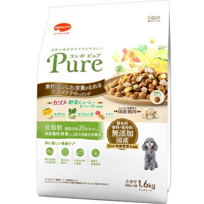 コンボ ピュア ドッグ 低脂肪 1.6kg×8袋