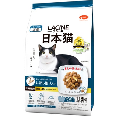 ラシーネ 日本猫 にぼし削り入り 1.18kg×8袋