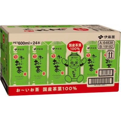お～いお茶 緑茶 PET 600ml×24本