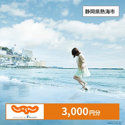 【じゃらんふるさと納税クーポン】 静岡県熱海市でつかえる3,000円 クーポン