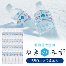 2023年1月発送開始『定期便』北海道大雪山 ゆきのみず 550ml&times;24本入り 全12回【617】