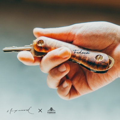 【FEDECA×SKYWOOD】　キーオーガナイザー　杉杢　コラボ商品