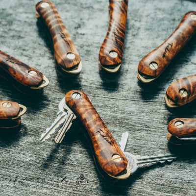 【FEDECA×SKYWOOD】　キーオーガナイザー　杉杢　コラボ商品