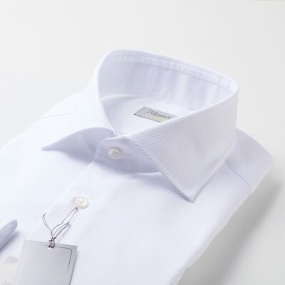 EASY CARE白ツイルワイド　HITOYOSHIシャツSIZE40-84