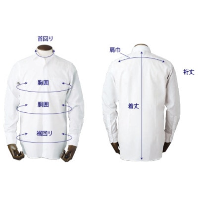 ふるさと納税 特別仕様 HITOYOSHIシャツ ロイヤルオックス2枚セットBD SIZE42-84