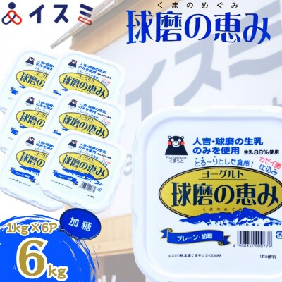 球磨の恵みヨーグルト(加糖)6kgセット