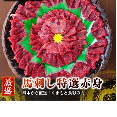 【毎月定期便】熊本　馬刺し　ブロック　赤身500g(人吉市)全3回