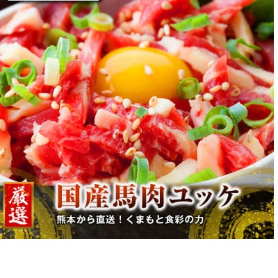 【毎月定期便】熊本　馬刺し　ユッケ300g(人吉市)全3回