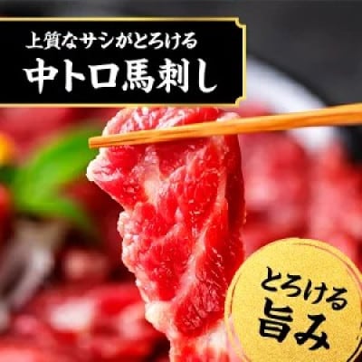 純国産 馬刺し 極上霜降り食べ比べセット 250g(人吉市)