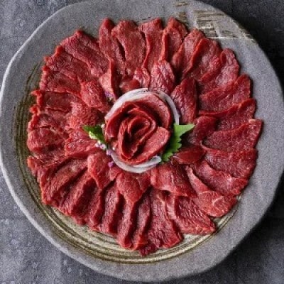 熊本肥育 上赤身馬刺しセット 約500g 1パック約50g(人吉市)