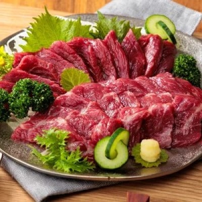 熊本肥育 上赤身馬刺しセット 約500g 1パック約50g(人吉市)