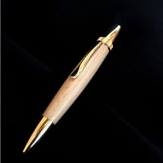 木製ボールペン(山毛欅(ブナ材))パトリオット・ゴールド金具
