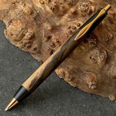 黒柿/2つの内部機構を持つ新感覚の木軸ペン【MP&BP】SINPEN (ゴールド金具)