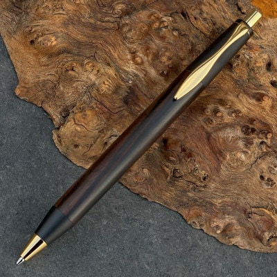 黒檀・こくたん/2つの内部機構を持つ新感覚の木軸ペン【MP&BP】SINPEN (ゴールド金具)