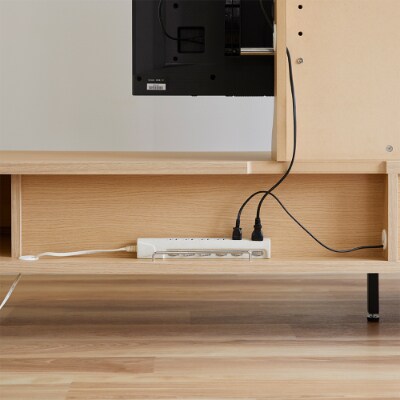 マカロン 180AVローボード オークナチュラル テレビボード【モーブル】【大川家具】