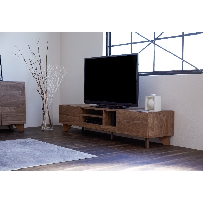 ボタニコ 180AVローボード ブラウン テレビボード【モーブル】【大川家具】