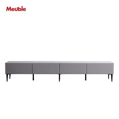 テレビボード 幅240cm ローボード リスボン グラスグレー×マーブルホワイト【モーブル】