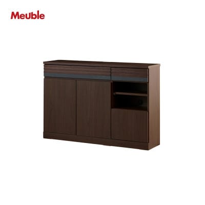 サイドボード 120cm シーン オークブラウン【モーブル/大川家具】