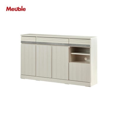 サイドボード 140cm シーン オークホワイト【モーブル/大川家具】