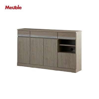 サイドボード 140cm シーン オークグレー【モーブル/大川家具】