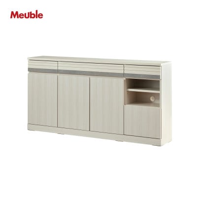 サイドボード 140cm シーン オークホワイト【モーブル/大川家具