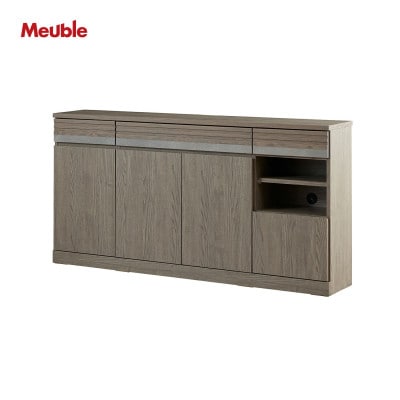 サイドボード 160cm シーン オークグレー【モーブル/大川家具】