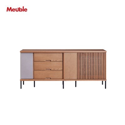 アゲロ 160cm サイドボード<オークヴィンテージナチュラル>【モーブル】【大川家具】