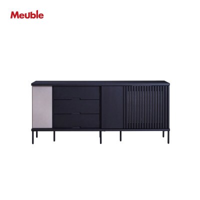 アゲロ 160cm サイドボード<オークブラック>【モーブル】【大川家具】