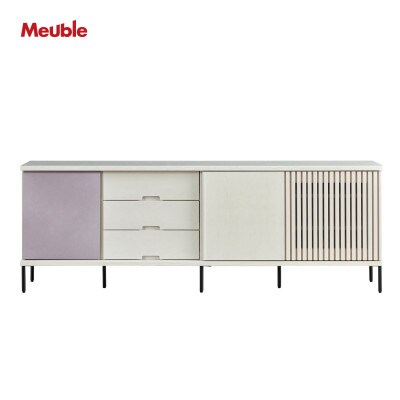 アゲロ 200cm サイドボード<オークホワイト>【モーブル】【大川家具】