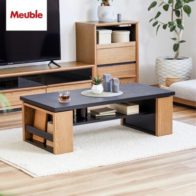 MLT-233 幅120 リビングテーブル オークヴィンテージナチュラル【モーブル】【大川家具】