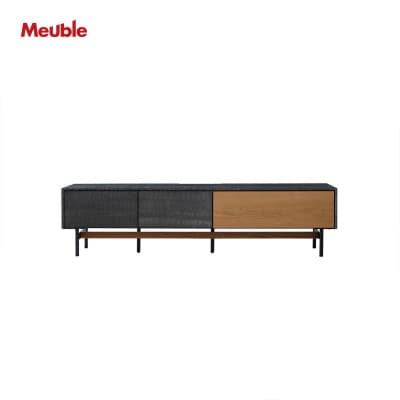 アルヴィン 180cm AVローボード〈オークヴィンテージナチュラル〉【モーブル】【大川家具】