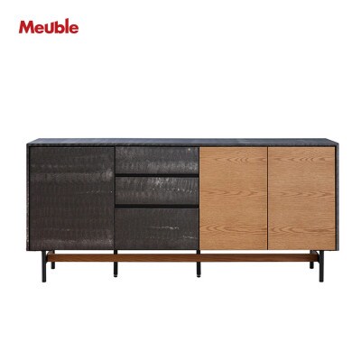 アルヴィン 180cm サイドボード〈オークヴィンテージナチュラル〉【モーブル】【大川家具】