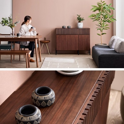 サイドボード 110cm ルーク2  オークヴィンテージナチュラル 【モーブル/大川家具】