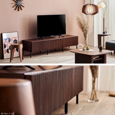 テレビボード 180cm ローボード ルーク2 オークヴィンテージナチュラル 【モーブル/大川家具】