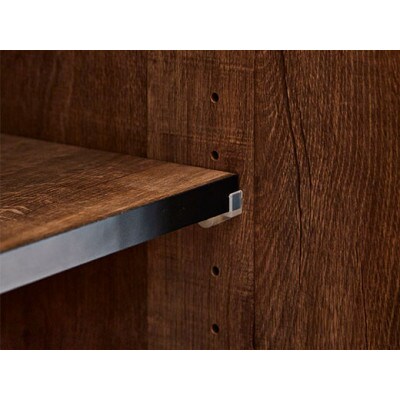 引き戸食器棚　幅153.5cm　ポエム【カラー:レディオーク、扉:ミストガラス】