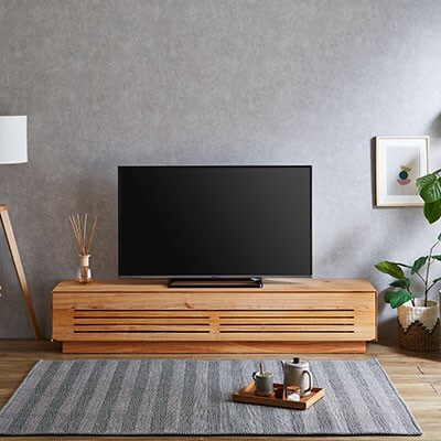 テレビ台 ルーチェ センダン無垢【サイズ:幅154-204cm、カラー:センダン無垢】