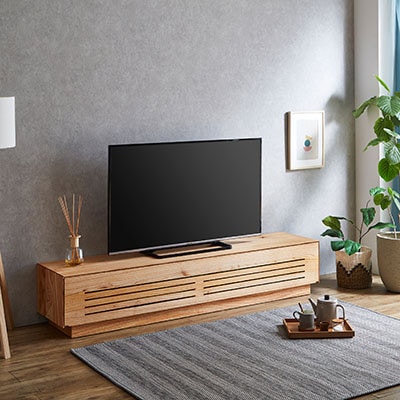 テレビ台 ルーチェ センダン無垢【サイズ:幅154-204cm、カラー:センダン無垢】