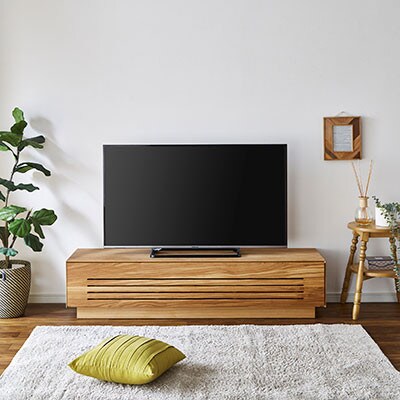 テレビ台 ルーチェ オーク無垢【サイズ:幅154-204cm、カラー:オーク無垢】