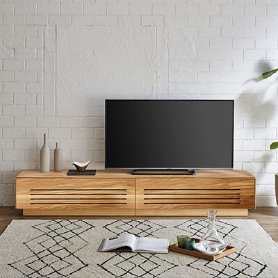 テレビ台 ルーチェ オーク無垢【サイズ:幅214-244cm、カラー:オーク無垢】